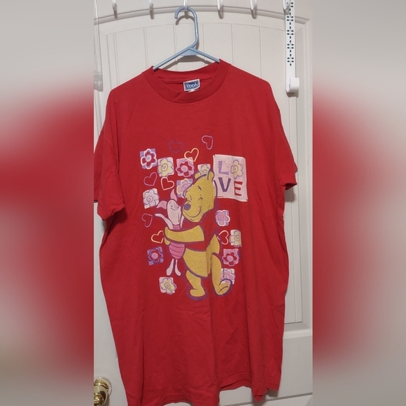 Disney Other - Red Men's Shirt with Cartoon Print